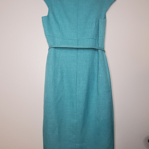David Meister Aqua Blue Midi Dress - Picture 7 of 16